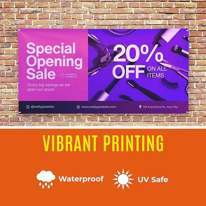 Personalized Passion Vinyl Banner 1' x 10' - Customized Banner for Business, Graduation, Birthday Parties - Indoor/Outdoor Use - Full Color 13oz Vinyl Custom Signs with HD Printed Text, Photos by GreenHaven Gardens