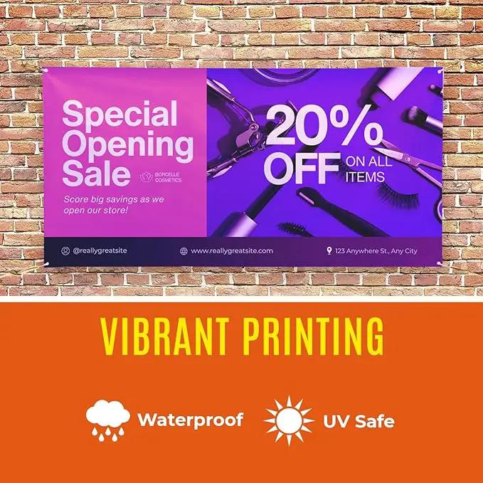 Personalized Passion Vinyl Banner 6' x 15' - Customized Banner for Business, Graduation, Birthday Parties - Indoor/Outdoor Use - Full Color 13oz Vinyl Custom Signs with HD Printed Text, Photos by GreenHaven Gardens