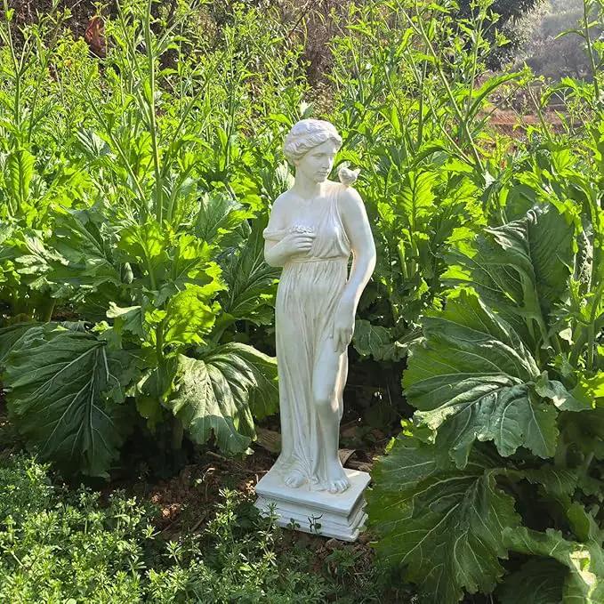 Outdoor Statue, Nymph Sculpture Goddess of Greek Mythology Roman Style for Garden Patio Yard Lawn Porch Decor (Nymph) by GreenHaven Gardens