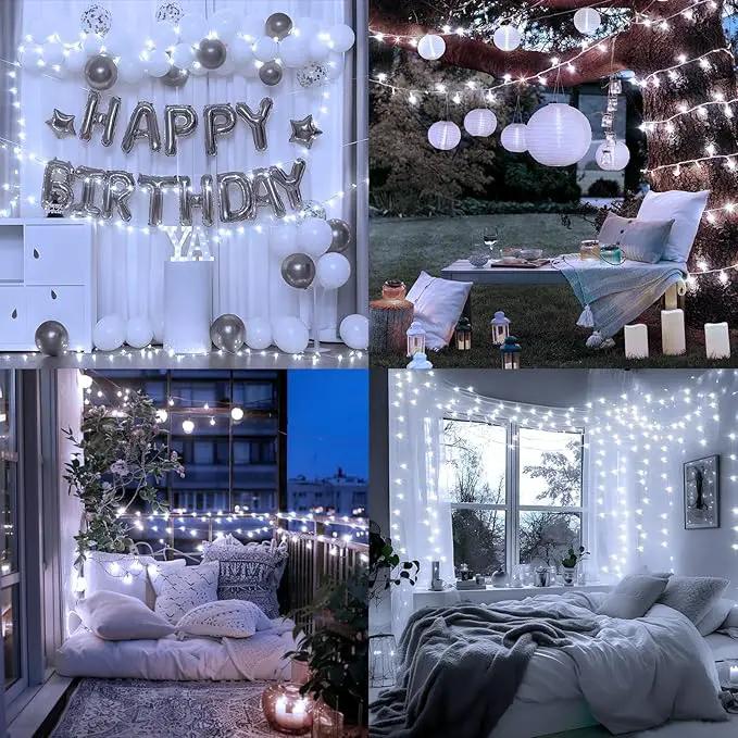 Heceltt 1600 LED 630 FT String Lights Outdoor, 8 Modes Cool White Christmas Lights Plug in, Waterproof Led Lights with Timer and Memory String Lights for Xmas Holiday Wedding Decorations by GreenHaven Gardens