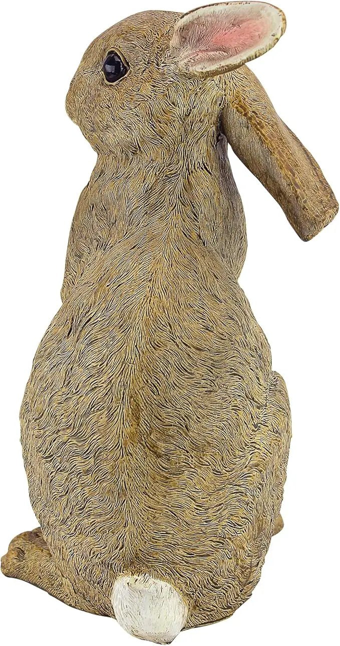 Design Toscano QM200681 Hopper the Bunny Standing Rabbit Indoor/Outdoor Garden Statue, 6 Inches Wide, 11 Inches Tall, Handcast Polyresin, Full Color Finish by GreenHaven Gardens