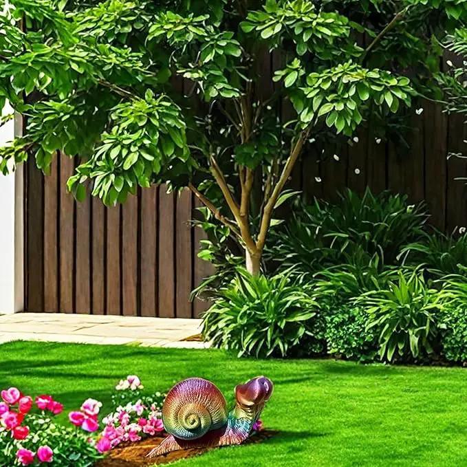 Evil Turtle Penis Outdoor Garden Statues, Funny of Tortoise Sculptures Yard Decorations Lawn Ornaments Decor Inappropriate Weird Gifts for Women Housewarming Mother's Day (Snail) by GreenHaven Gardens