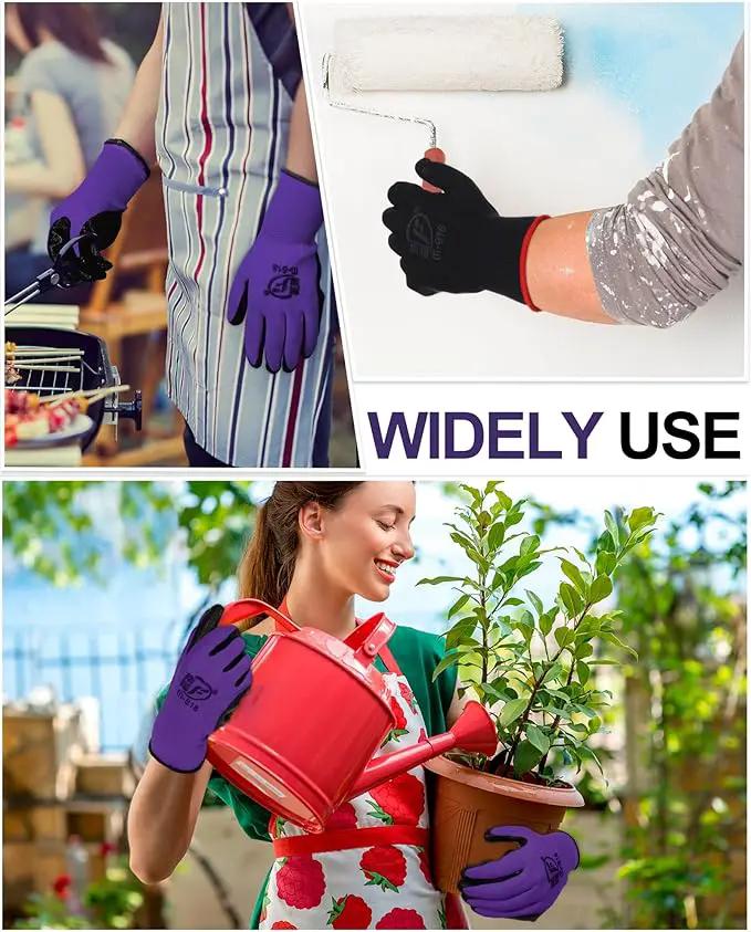 Nuogo 48 Pairs Gardening Gloves for Men Women Rubber Coated Safety Work Gloves Bulk for Gardening Construction Work by GreenHaven Gardens