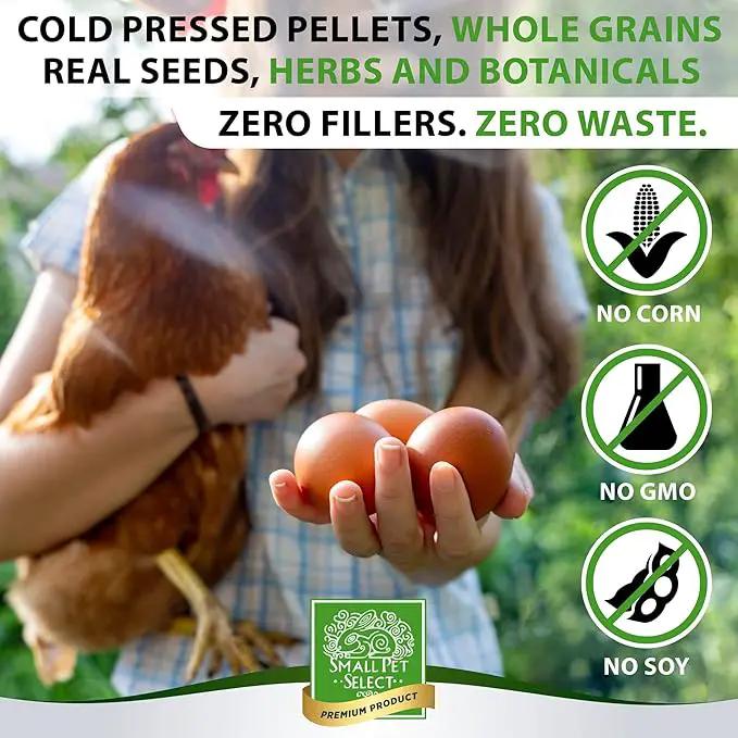 Small Pet Select Chicken Layer Feed Pellets, Food for Chickens and Laying Hens, Poultry and Waterfowl, High Protein and Omega 3, Corn and Soy Free, Non-GMO, 20 lb (2-Pack), 40 lbs Total by GreenHaven Gardens