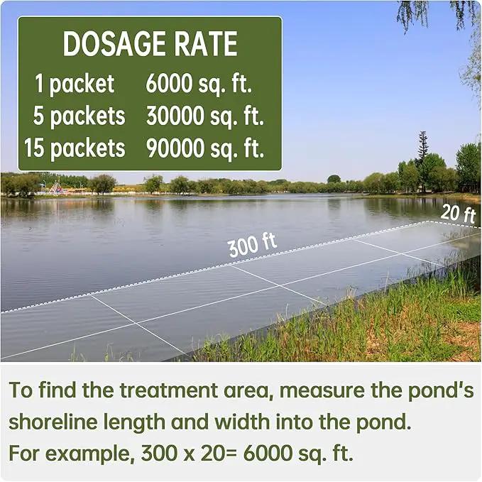 Muck Reducer - 15LB Natural Sludge Solution Tablets for Ponds & Lakes, Away Muck & Odor Control, Safe for Aquatic Life, Wildlife & Recreation, Treats Up to 90,000 Sq Ft by GreenHaven Gardens