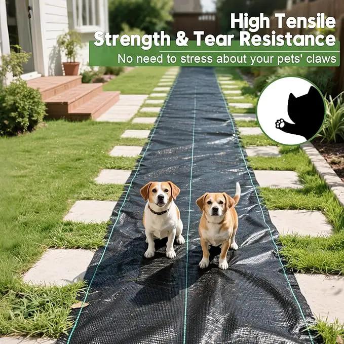 4FTx300FT Weed Barrier Fabric Heavy Duty, Gardening Landscape Fabric Cover Mat, Durable Weed Control Fabric for Garden Bed Cover, Landscaping, Commercial Driveway, Underlayment Use (4x300FTT-3.2OZ) by GreenHaven Gardens