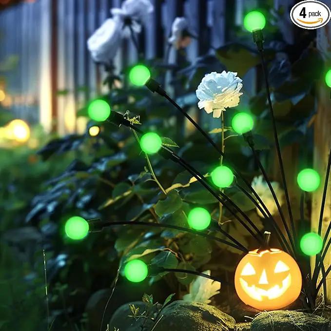 Solar Garden Lights for Outdoor, Green by GreenHaven Gardens