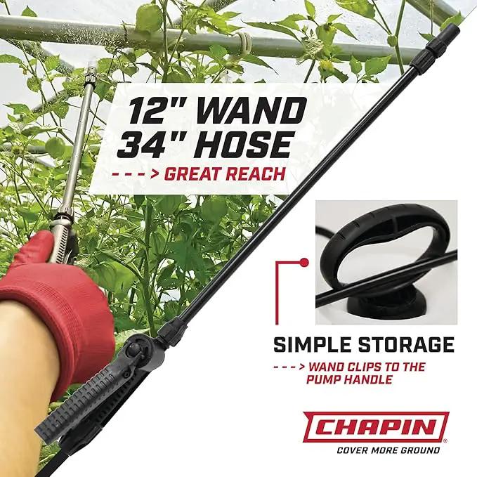 Chapin 20004 Made in USA 1 -Gallon Lawn and Garden Pump Pressured Sprayer, for Spraying Plants, Garden Watering, Weeds and Pests by GreenHaven Gardens