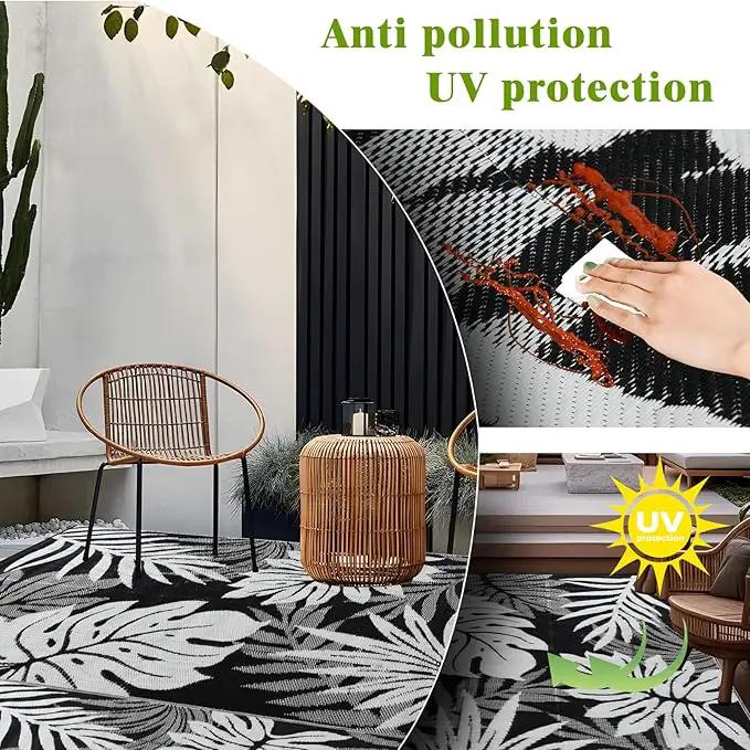 Outdoor Rug 9x12 ft Waterproof, Reversible Outdoor Plastic Straw Rug for Patios Clearance, Outdoor Area Rug Carpet RV Mat for Camping Backyard Deck Porch by GreenHaven Gardens