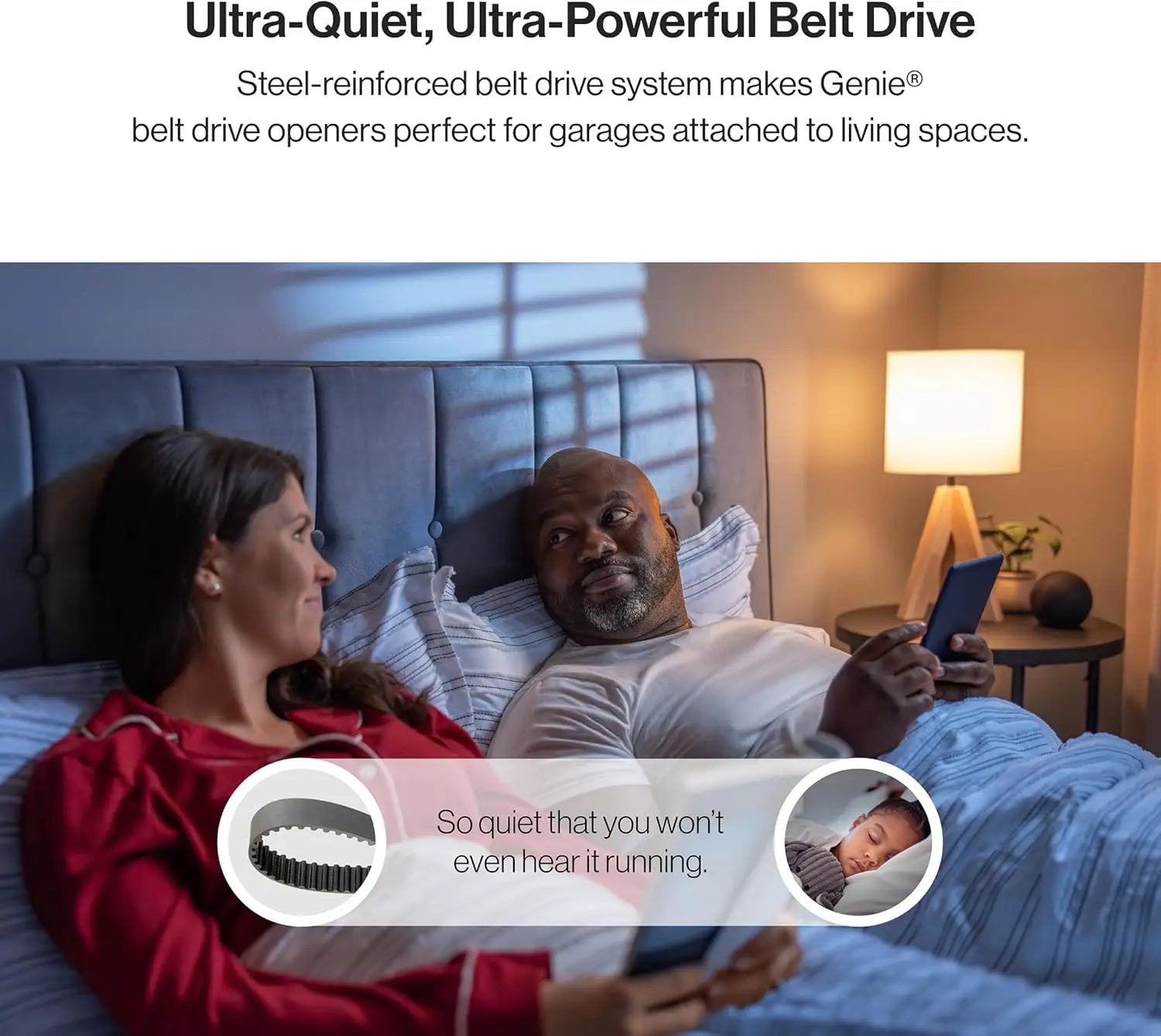 Genie QuietLift Connect – WiFi Smart Garage Door Opener with Added Wireless Keypad, ¾ HPC Smart Belt Drive – Compatible with Alexa and Google Assistant, Model 3053-TKV by GreenHaven Gardens