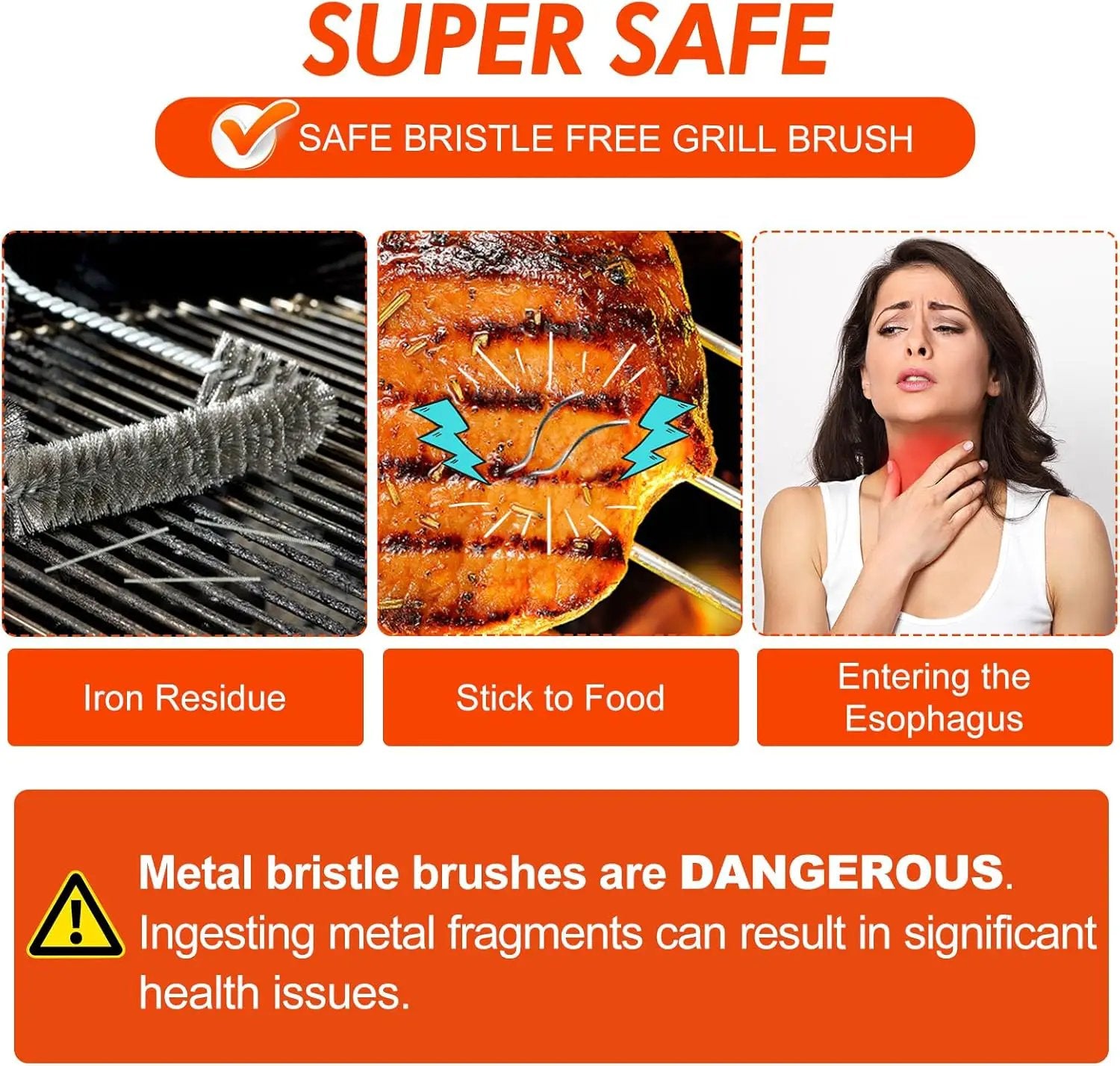 DR DAPPER Grill Brush Scraper Replace Head BBQ Cleaning Brush Bristle Free Upgraded Steam Scrubber Grill Cleaner Accessories Cloth Brush Tool for Cast Iron Stainless-Steel Grates Grill Cleaner Brushes by GreenHaven Gardens