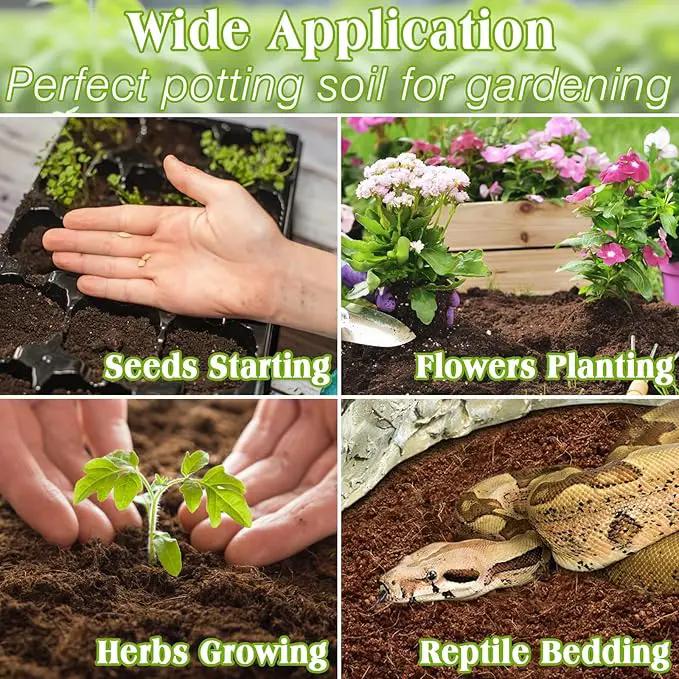ZeeDix 50pcs 50mm Coco Coir Pellets, Compressed Soil Pellets Coconut Coir Seed Starter Discs Seed Starting Pellets Discs Potting Soil for Outdoor Plants Flowers Bonsai Herbs and Vegetables by GreenHaven Gardens
