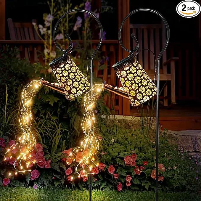 2 Pack Solar Watering Can with Lights,Solar Outdoor Garden Decor Waterproof Hanging Lantern Landscape Lights Outside Decorations for Yard Lawn Patio Gardening Gifts. by GreenHaven Gardens