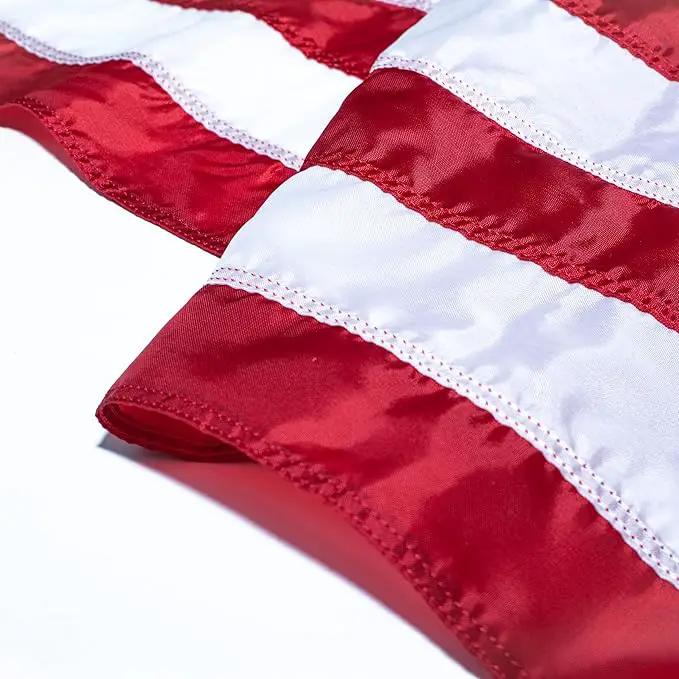 4’ x 6’ Elizabeth Ross American Flag with Embroidered Stars by GreenHaven Gardens