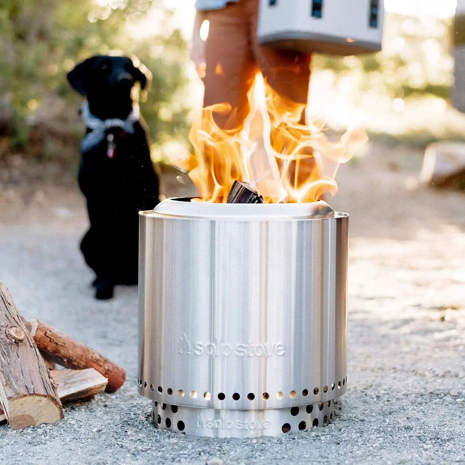 Solo Stove Ranger with Stand Portable Outdoor Fire Pit Stainless Steel Firepot for Wood Burning and Low Smoke Great Fire Pits for Outside | 15x12.5 Inch Outside Fire Pit by GreenHaven Gardens