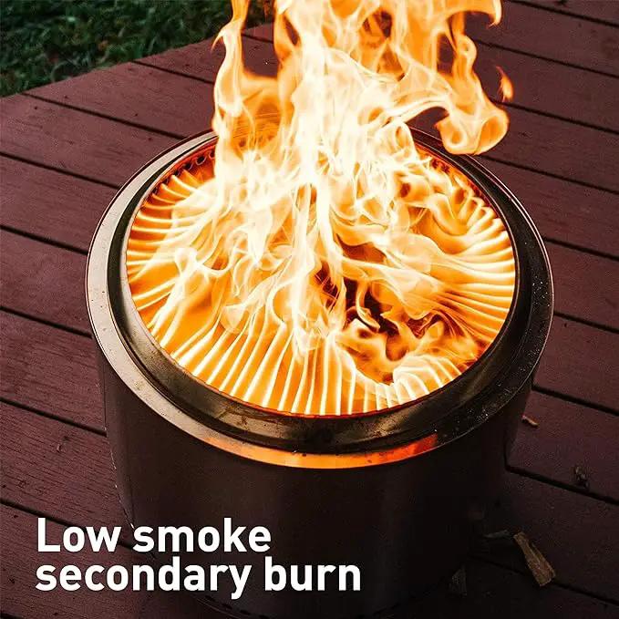 Solo Stove Ranger Big Yard Bundle | Includes Fire Pit, Stand, Shield & Shelter | Perfect for 2–4 People | Portable Wood Burning, Stainless Steel, 15.25in H x 15in Dia by GreenHaven Gardens