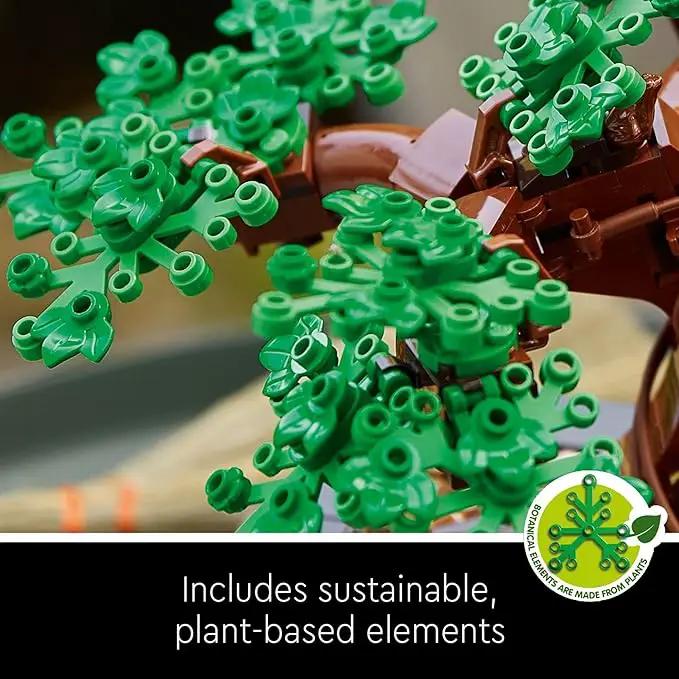 LEGO Icons Bonsai Tree Building Set - Artificial Bonsai Tree Plants for Home Decor, Adults Ages 18+ - Faux, Fake Plants for Table, Desk, Office - Birthday Gift for Men & Women - 10281