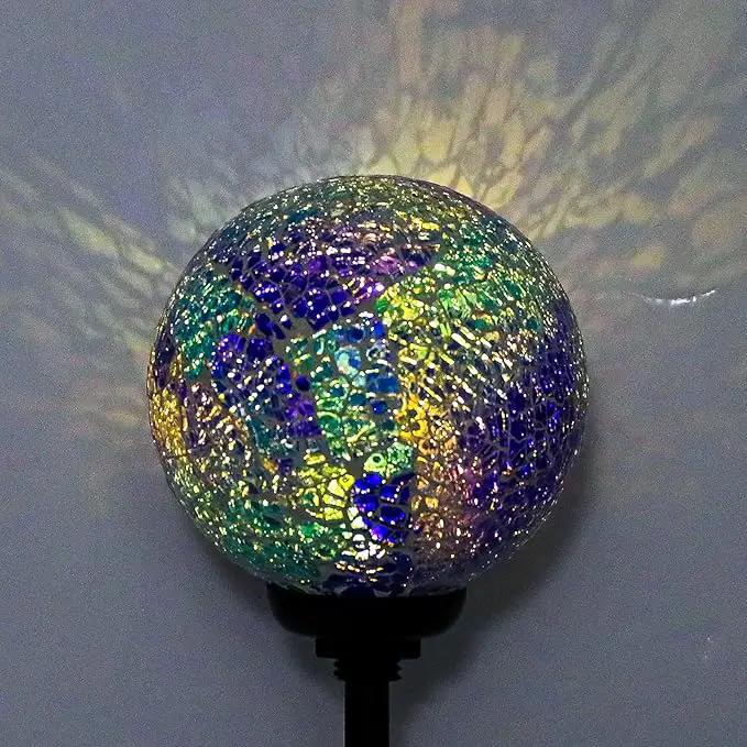 VCUTEKA Solar Garden Decorative Lights Outdoor, Mosaic Solar Light Waterproof LED Pathway Stake Light for Landscape Patio Yard Deck Walkway Decoration, 2 Pack by GreenHaven Gardens