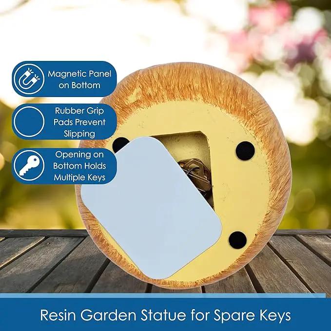 Toadstool Decorative Garden Statue and Key Hider - Hides a Secret Extra Hidden Key Outside in Garden, Yard or Porch by GreenHaven Gardens