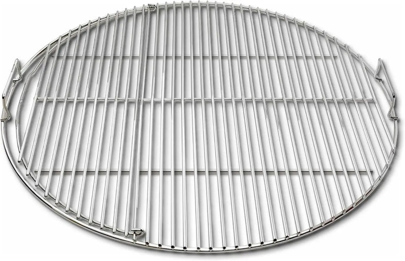 SnS Grills Slow ‘N Sear EasySpin Charcoal Grill Cooking Grate - Compatible with Weber and Other Grills, 2-Zone Stainless Steel Hinged Replacement - Tailgating & Backyard Cooking - 26” Inches by GreenHaven Gardens