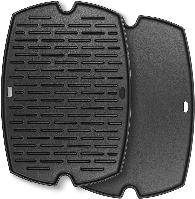 7582 Cast Iron Griddle for Weber Q1000 Grill, for Weber Q100 Q1000 Q1200 Q120 Q140 Q1400 Grill Parts, for 7582 Grate 6558 Full Size Griddle Inserts, Baby Q Replacement, Flat Top Plate Accessories by GreenHaven Gardens