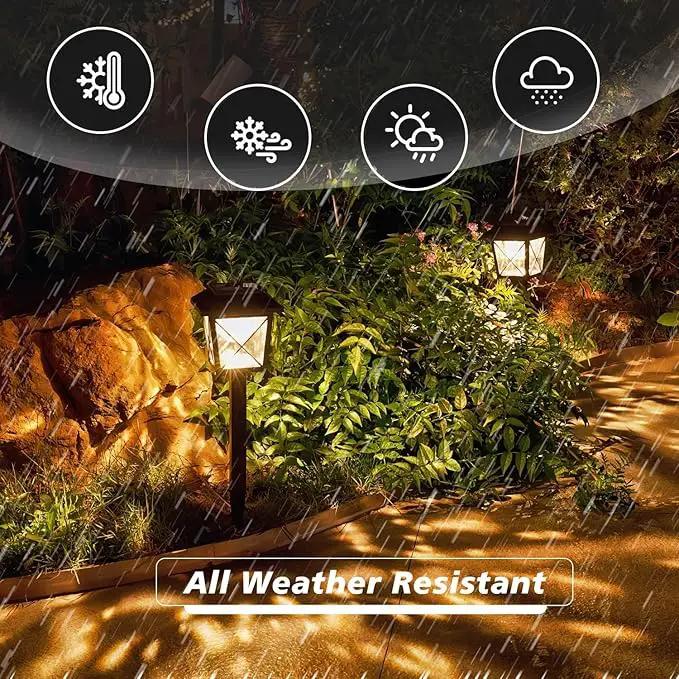 Large Rotating Solar Lights Outdoor Waterproof 2 Modes Twinkling Decorative Lights for Garden Yard Pathway Walkway Decorations Landscape Lighting. (Set of 4) by GreenHaven Gardens