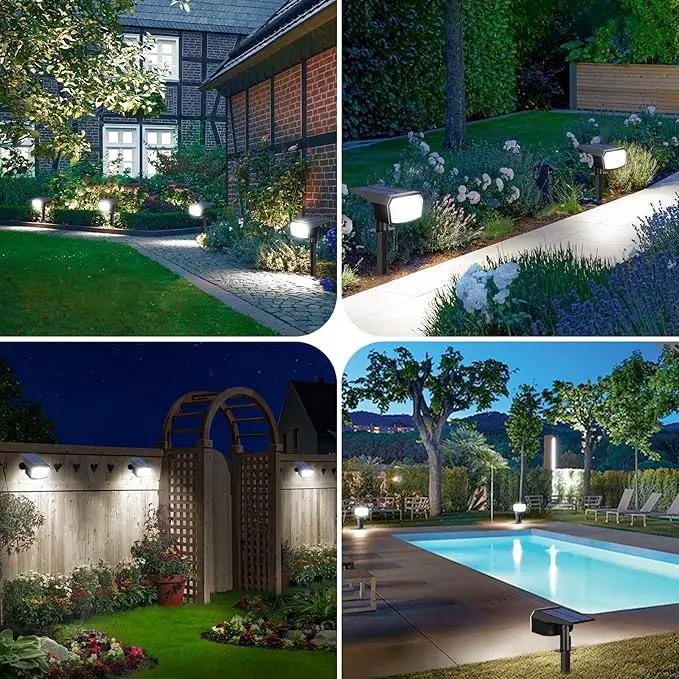 6-Pack Solar Spot Lights Outdoor, 59 LED Solar Lights Outdoor Waterproof, Outdoor Solar Lights for Yard with 3 Lighting Modes, Solar Landscape Spotlights for Garden Pathway Driveway Walkway by GreenHaven Gardens