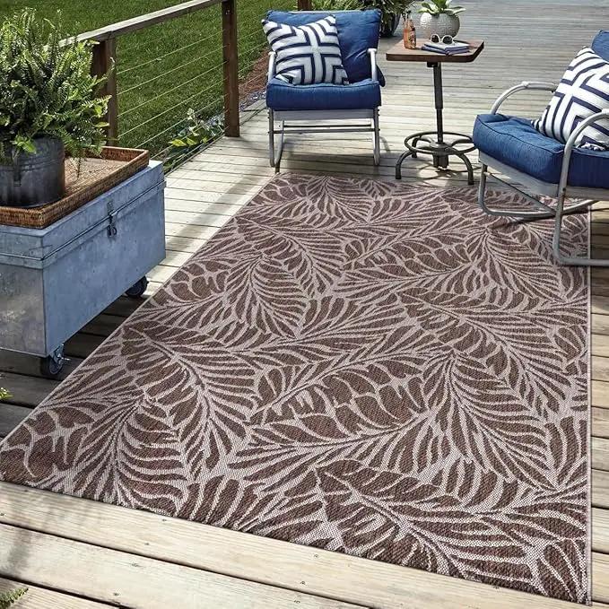 Keen Home Design Terrace Outdoor Area Rug - 9x12 Washable Indoor/Outdoor Rug for Patio, Kitchen, Balcony, Beach, Garden, Deck and Porch, Size: 8'10"x12' by GreenHaven Gardens