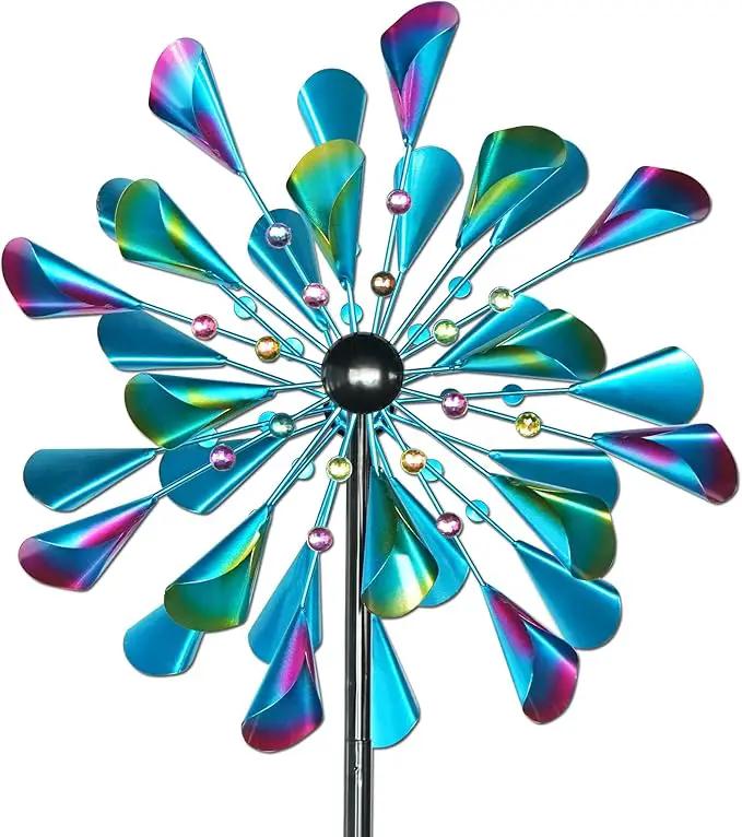 Decoroca 72" Large Wind Spinner Outdoor, Metal Garden Clearance Sculpture & Yard Decor by GreenHaven Gardens