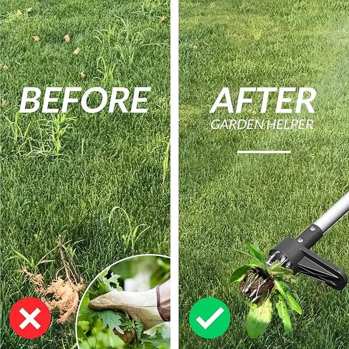 Walensee Upgraded Weed Puller, Stand Up Weeder Hand Tool, Long Handle Garden Weeding Tool with 5 Claws, Hound Weed Puller for Dandelion, Standup Weed Root Pulling Tool and Picker, Grabber (1 Pack) by GreenHaven Gardens