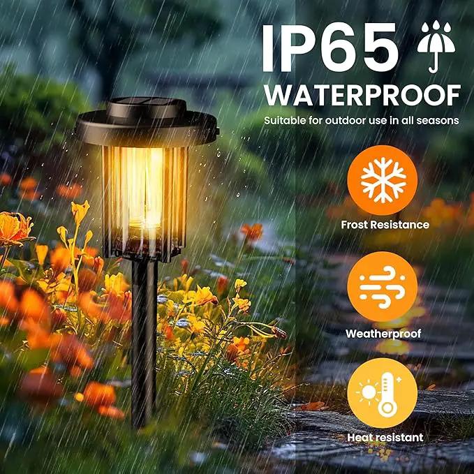 GIGALUMI Solar Pathway Lights Outdoor, 8Pack Gardening Light IP65 Waterproof Landscape Lighting for Yard and Walkway, Garden Decorations for Outside Patio Porch, Warm White by GreenHaven Gardens