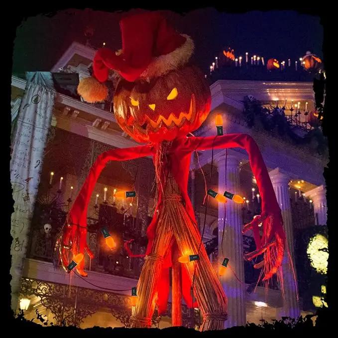 C7 LED Outdoor Halloween Lights 25Ft Orange Christmas String Lights with 27 Shatterproof Orange LED Bulbs, Hanging Outdoor Patio Lights for Christmas Halloween Party Patio Wedding Holiday Decoration by GreenHaven Gardens