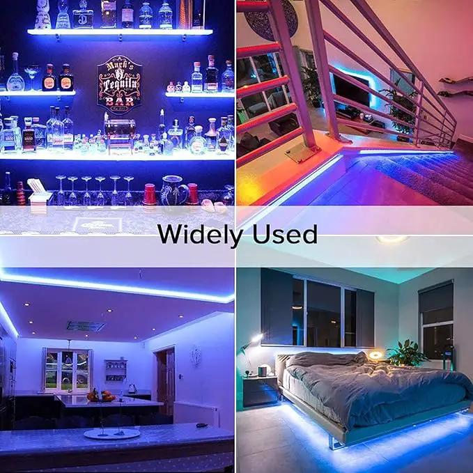 32.8ft(10M) DC 24V Blue COB LED Strip Light IP65 Waterproof 3840LEDs Uniform Glow Dotless Flexible LED Tape Lights for DIY Garden Backyard Hallways Stairs Decoration(No Power Supply) by GreenHaven Gardens
