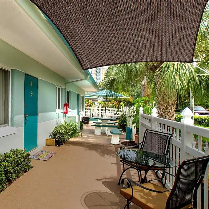 Eden's Decor Straight Flat-Edged Sun Shade Sail Rectangular 9' x 18' Brown UV-Blocking Outdoor Canopy Fabric Cloth Awning for Pergola Patio Garden Backyard Custom Size by GreenHaven Gardens