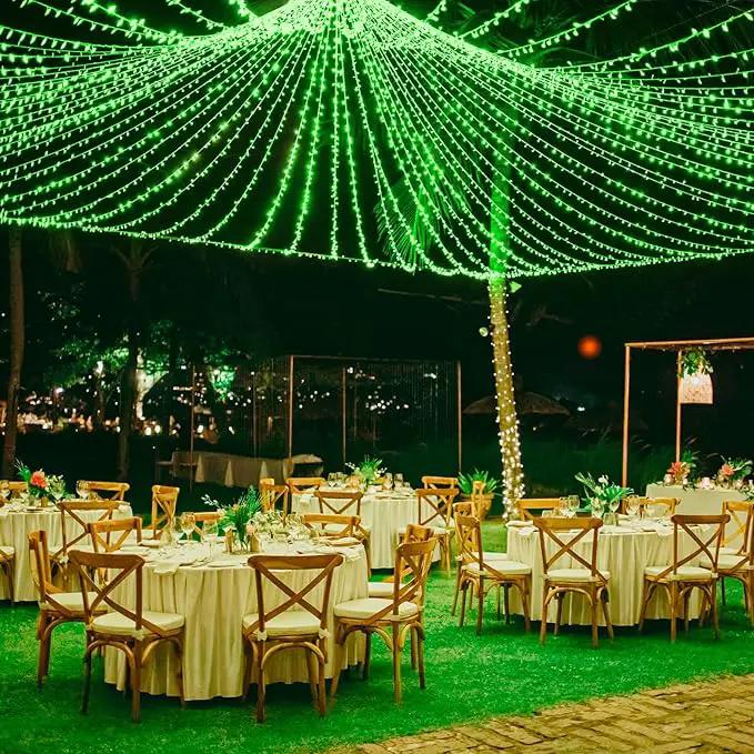 300 LED Green Lights Outdoor, 99ft Green String Lights for St Patricks Day Decor, Clear Wire 8 Modes Waterproof Plug in Green Christmas Lights with Timer Memory for Room Tree Party Decorations by GreenHaven Gardens