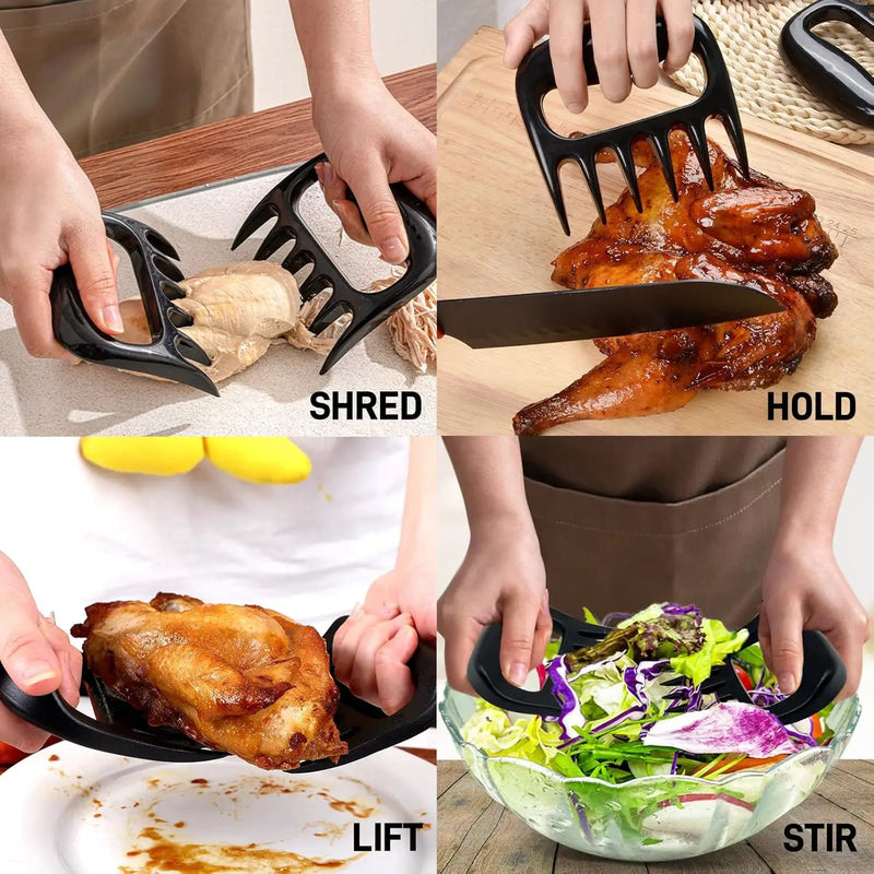 Meat Shredder Claws, Bear Claws for Shredding Meat Pulled Pork Chicken Turkey Beef, 2 PCS Barbecue Smoker Grilling Accessories for BBQ Gifts, White Elephant Gifts, Stocking Stuffers by GreenHaven Gardens