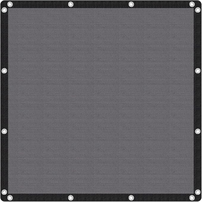 VICLLAX Shade Fabric Sun Shade Cloth with Every 2 FT Grommets for Patio Garden Pergola Cover Canopy 7x23 FT, Grey by GreenHaven Gardens