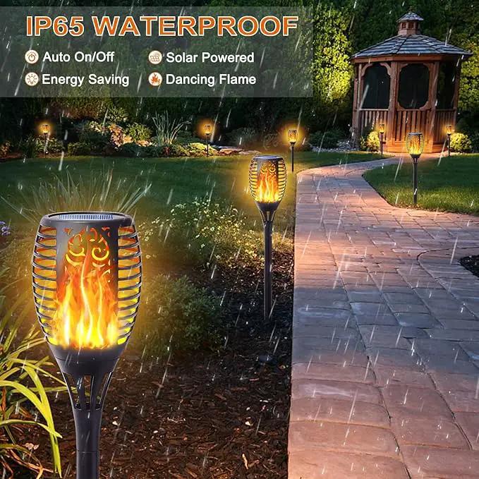 8Pack Solar Torch Light with Flickering Flame, Upgraded 3in1 Solar Lights Outdoor Hanging Lantern, Waterproof Landscape Decoration Lighting for Garden Yard Pathway Driveway, Auto On/Off by GreenHaven Gardens