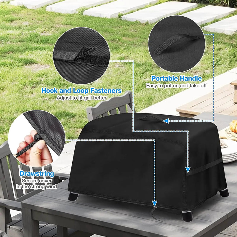 Tabletop Grill Cover for Char Broil Portable 240 Liquid Gas Grill,Waterproof Small Table Top BBQ Cover,Heavy Duty Outdoor by GreenHaven Gardens
