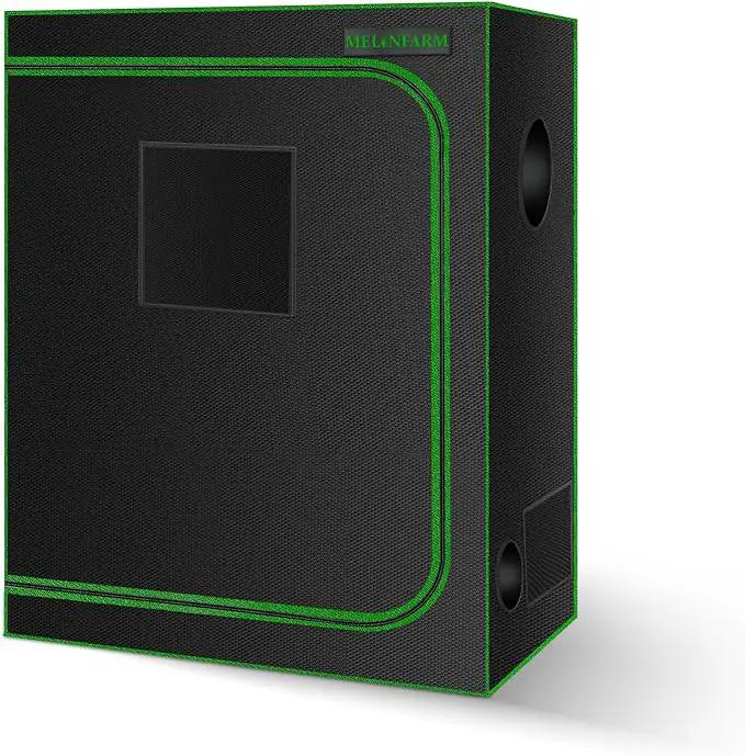 MELONFARM Small Grow Tent for Aerogarden，30”x18”x36” ，Hydroponics Growing System ，Highly Reflective 600D Diamond Mylar Canvas with Ventilation window and Floor Tray for Hydroponic Indoor Plant Growing by GreenHaven Gardens