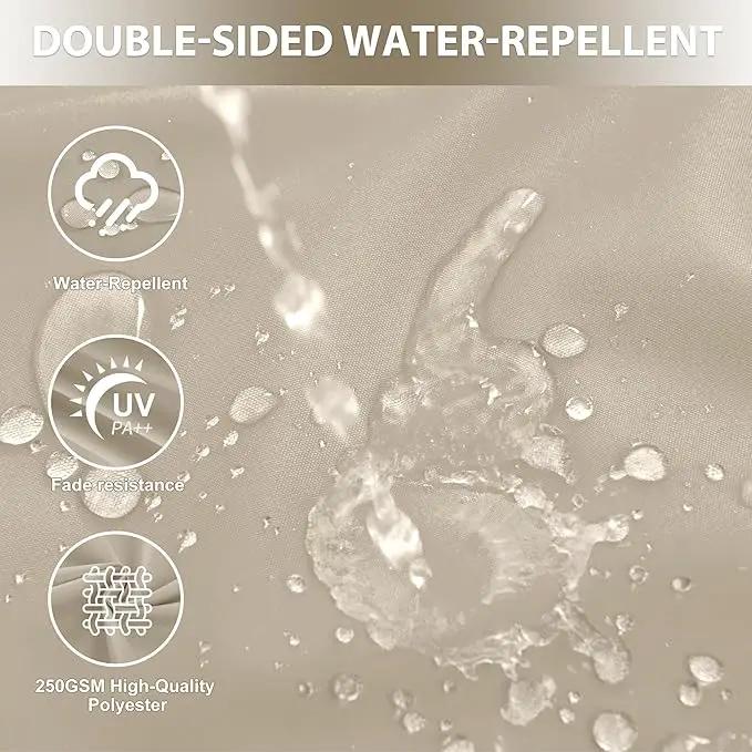 24"x24" Outdoor Cushion for Patio Furniture – Water-Repellent & Fade-Resistant Patio Chair Cushion for Garden, Deck, or Porch – Cream by GreenHaven Gardens