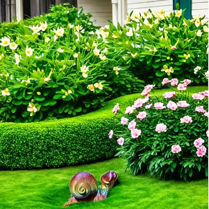 Evil Turtle Penis Outdoor Garden Statues, Funny of Tortoise Sculptures Yard Decorations Lawn Ornaments Decor Inappropriate Weird Gifts for Women Housewarming Mother's Day (Snail) by GreenHaven Gardens