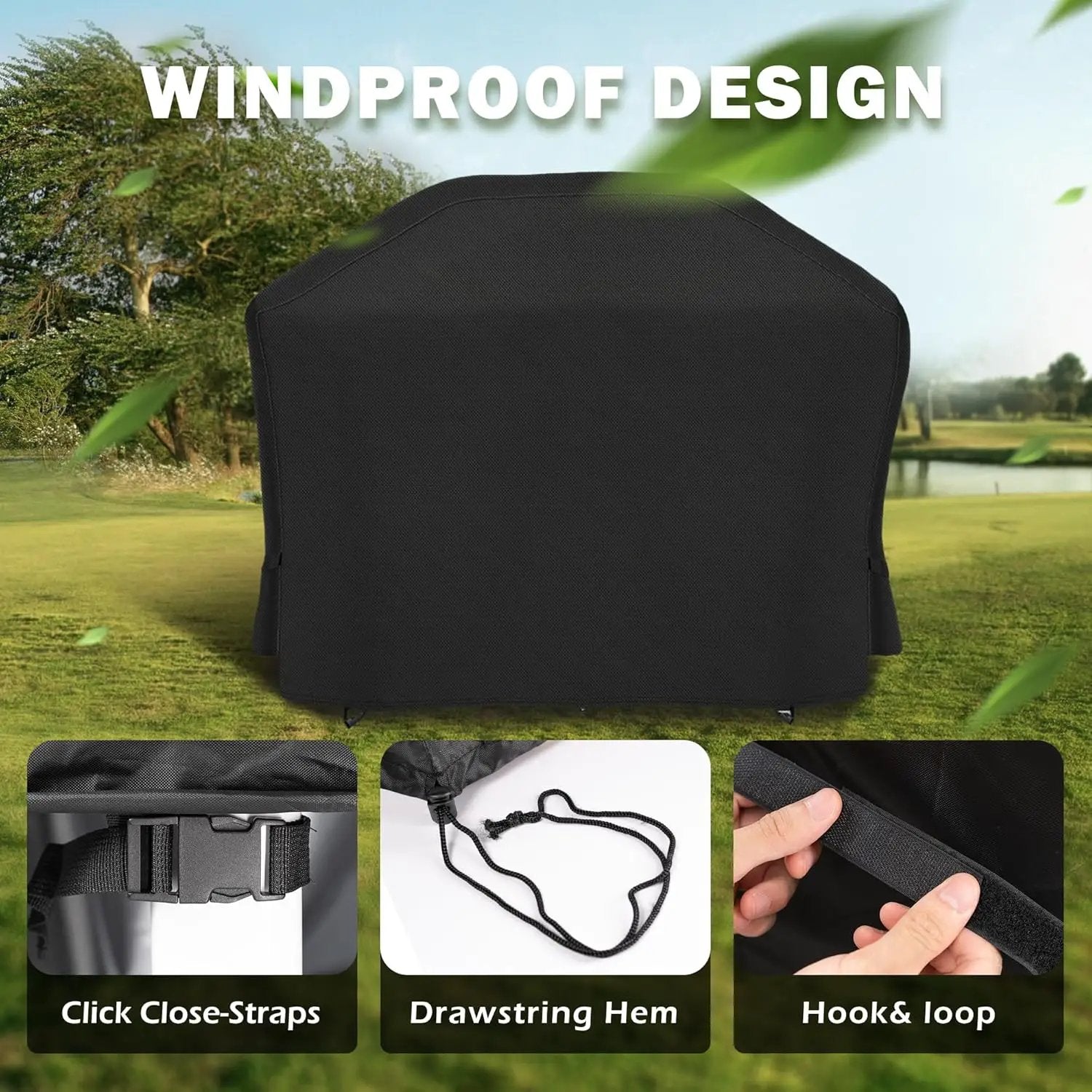Grill Cover for Ninja PG301 Propane Griddle, Outdoor Griddle Cover for Ninja PG300 Series BBQ Grill-Waterproof by GreenHaven Gardens