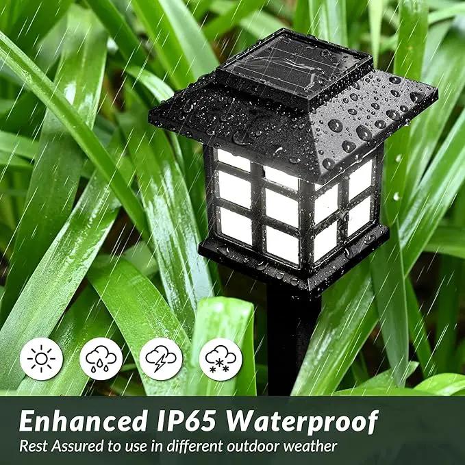 SOLPEX Solar Outdoor Lights,12 Pack Solar Path Lights, Solar Walkway Lights Outdoor, Solar Garden Lights, Solar Pathway Lights Outdoor Waterproof for Garden, Yard, Landscape and Driveway(Cold White) by GreenHaven Gardens