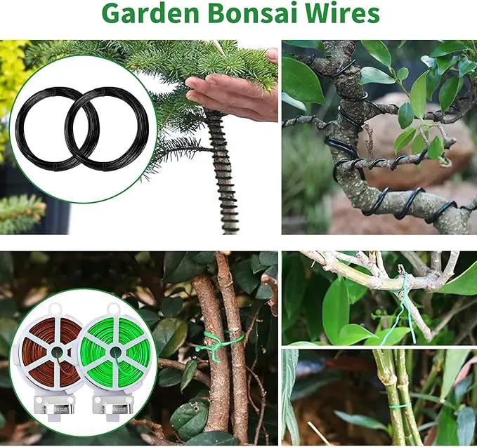 Bonsai Tree Kit, 20 Pcs Gardening Succulent Tools Set, Bonsai Tool Kit Include 262 Feet Bonsai Wire, 29.5"x29.5" Plant Repotting Mat, Bonsai Scissors, Pruning Shears, Unique Gift for Indoor Gardening by GreenHaven Gardens