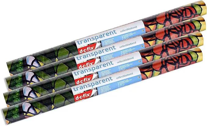 d-c-fix 346-0431-4PK Self-Adhesive Privacy Glass Window Film, Venetian Garden, 17" x 78" Roll, 4-Pack by GreenHaven Gardens