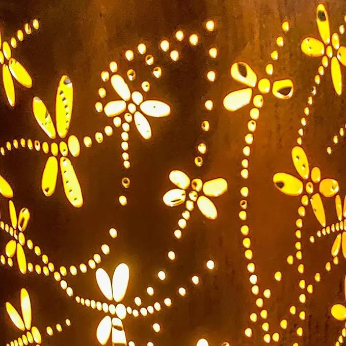 4 Packs Dragonfly&Hummingbird Solar Lantern Lights Outdoor Decor, Hanging Metal Decorations Waterproof with LED Light, Landscape Lights for Garden Patio Yard Lawn Backyard Front Porch by GreenHaven Gardens
