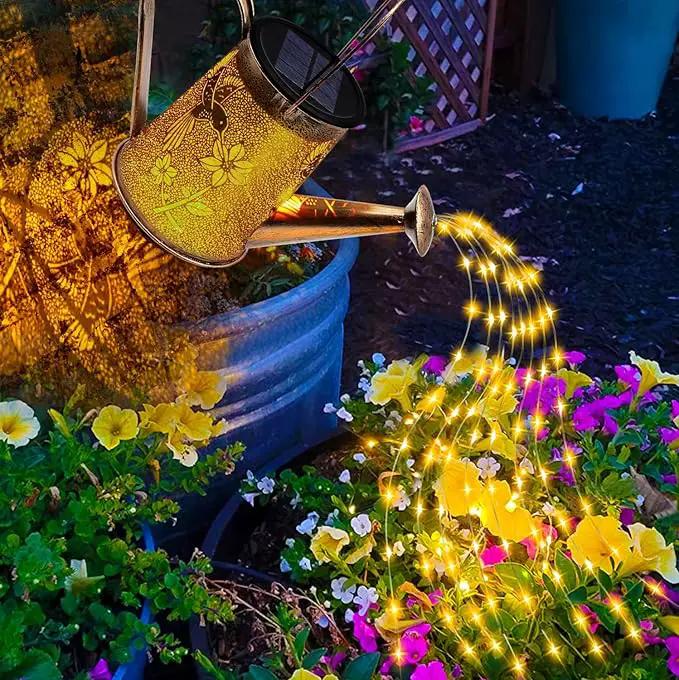Solar Watering Can Lights, Hummingbird Gifts for Women Mom Grandma Birthday, Waterproof Outdoor Garden Decor Large Hanging Solar Lanterns Garden Lights for Patio Porch Yard Flowerbed Pathway by GreenHaven Gardens