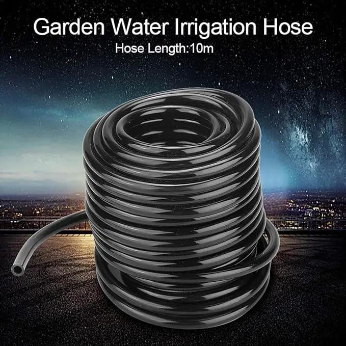 Garden Watering Tube, 4mm Drip Irrigation System Hose Blank Distribution Misting Tubing Main Line Automatic Water Pipe DIY Small Lawn Agriculture Hydroponics Flower Patio Emitters Bubbler Sprinkle 10M by GreenHaven Gardens