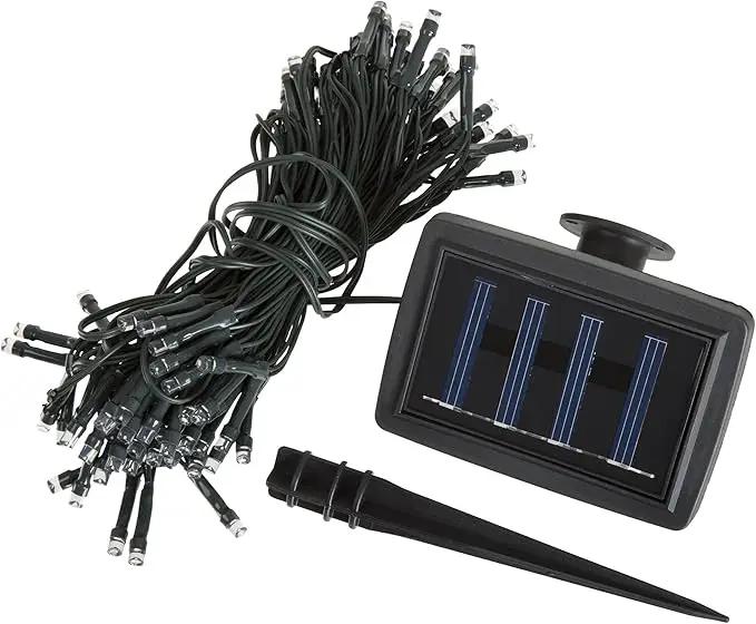 Pure Garden Solar Powered LED String Lights - 39-Foot Outdoor Lighting with 100 White Bulbs - Fairy Light with Steady or Twinkle Mode by GreenHaven Gardens